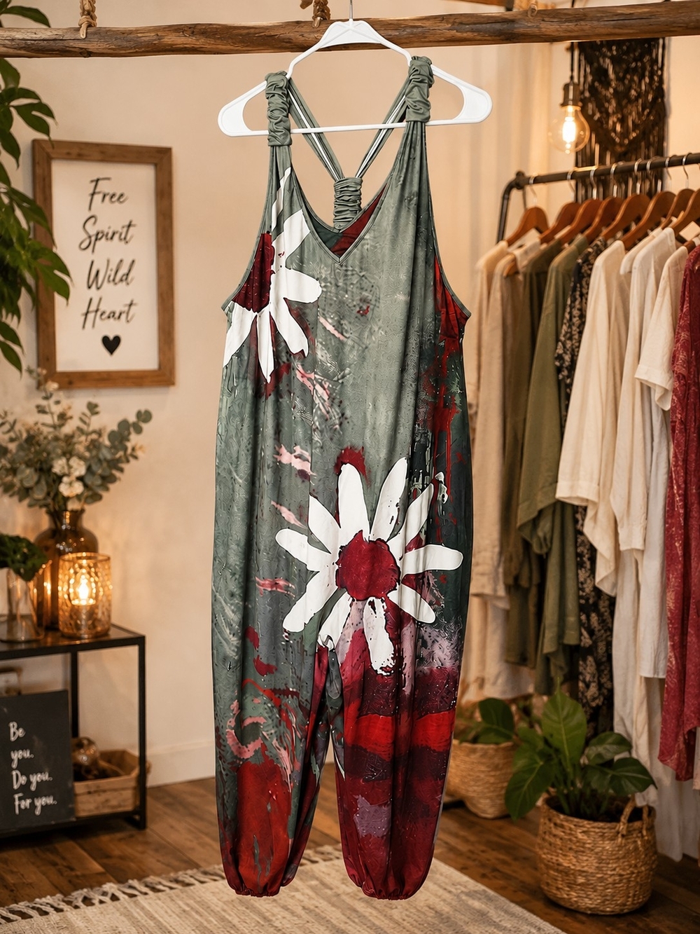 Floral Harem Jumpsuit